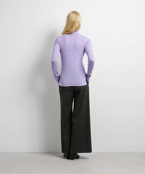 LANVIN en Bleu(ランバンオンブルー)の「ウールツイルゴムワイドパンツ(その他パンツ・レディース・カーキ/ブラック・38/36)」の4枚目の写真