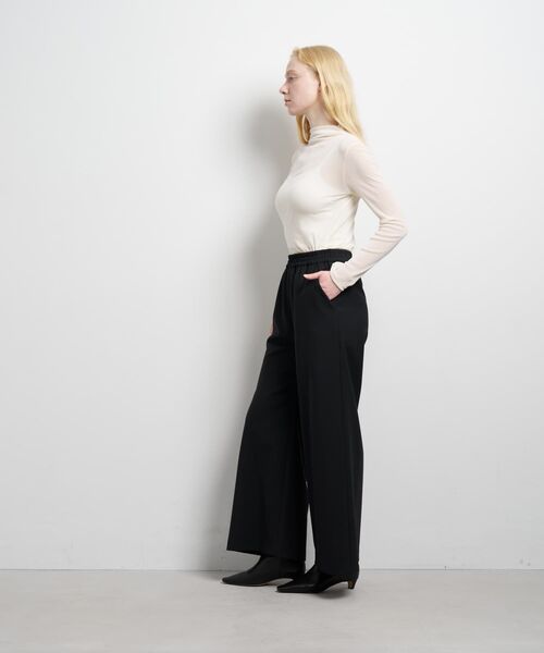 LANVIN en Bleu(ランバンオンブルー)の「ウールツイルゴムワイドパンツ(その他パンツ・レディース・カーキ/ブラック・38/36)」の7枚目の写真