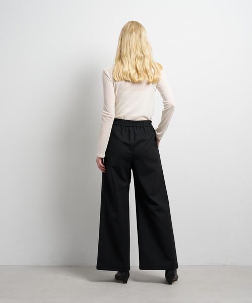LANVIN en Bleu(ランバンオンブルー)の「ウールツイルゴムワイドパンツ(その他パンツ・レディース・カーキ/ブラック・38/36)」の8枚目の写真