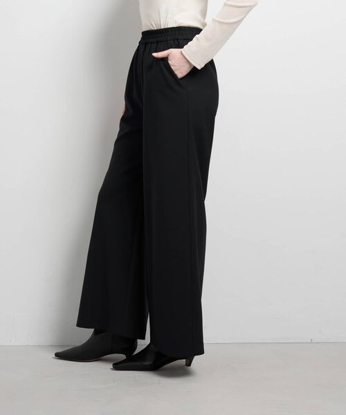 LANVIN en Bleu(ランバンオンブルー)の「ウールツイルゴムワイドパンツ(その他パンツ・レディース・カーキ/ブラック・38/36)」の10枚目の写真