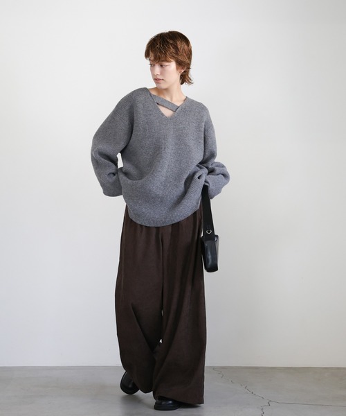 限定 完売品 アルファアイコン OKATAOKA ドライニットティ SM オリジナルスゴルフ】Originalsトレフォイルセーター【adidas Golf