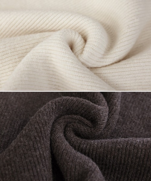 select MOCA（セレクトモカ）の「アシンメトリーVネックニットトップス（ニット/セーター・レディース・アイボリー/グレー/ブラウン/ブラック・FREE）」の16枚目の写真