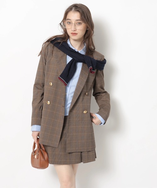 Rirandture（リランドチュール）の「ボックスプリーツミニスカート（スカート・レディース・ダークブラウン・2/1/0）」の4枚目の写真