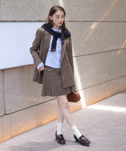 Rirandture（リランドチュール）の「ボックスプリーツミニスカート（スカート・レディース・ダークブラウン・2/1/0）」の14枚目の写真