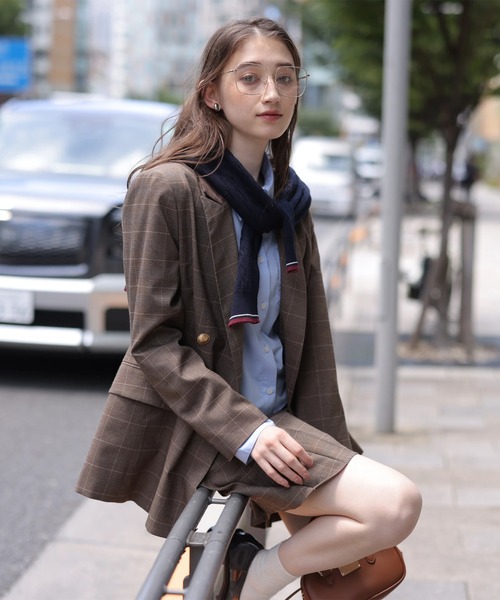 Rirandture（リランドチュール）の「ボックスプリーツミニスカート（スカート・レディース・ダークブラウン・2/1/0）」の17枚目の写真