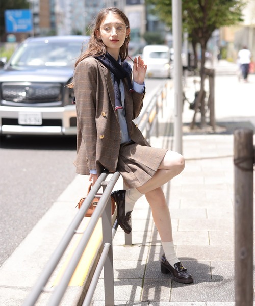 Rirandture（リランドチュール）の「ボックスプリーツミニスカート（スカート・レディース・ダークブラウン・2/1/0）」の18枚目の写真