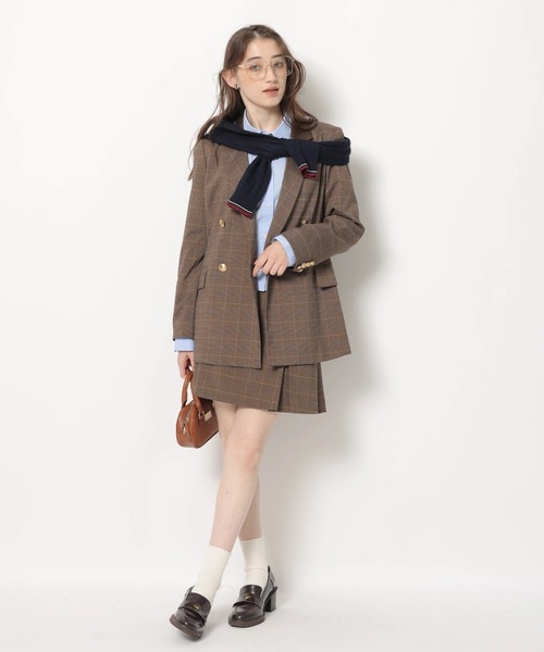 Rirandture（リランドチュール）の「ボックスプリーツミニスカート（スカート・レディース・ダークブラウン・2/1/0）」の5枚目の写真