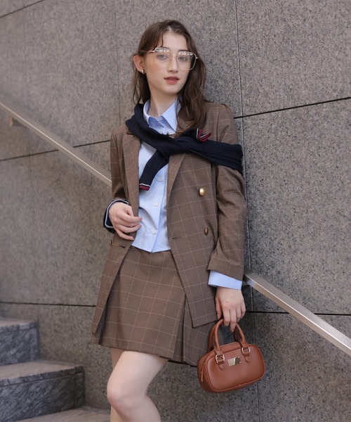 Rirandture（リランドチュール）の「ボックスプリーツミニスカート（スカート・レディース・ダークブラウン・2/1/0）」の8枚目の写真