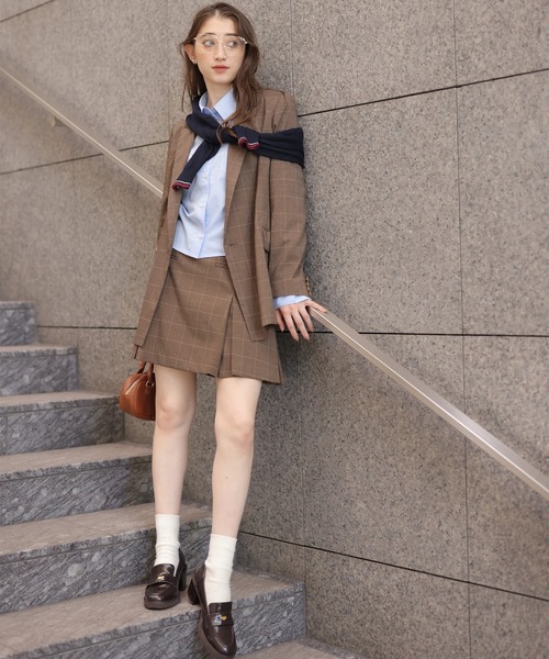 Rirandture（リランドチュール）の「ボックスプリーツミニスカート（スカート・レディース・ダークブラウン・2/1/0）」の10枚目の写真