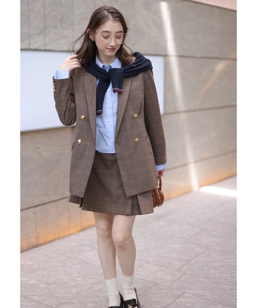 Rirandture（リランドチュール）の「ボックスプリーツミニスカート（スカート・レディース・ダークブラウン・2/1/0）」の11枚目の写真