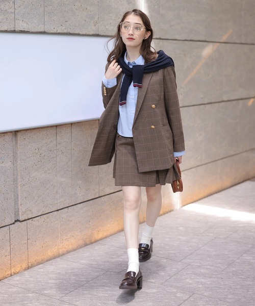 Rirandture（リランドチュール）の「ボックスプリーツミニスカート（スカート・レディース・ダークブラウン・2/1/0）」の12枚目の写真