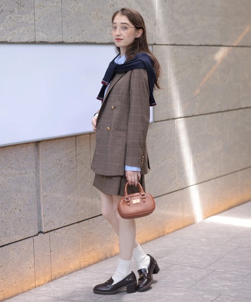 Rirandture（リランドチュール）の「ボックスプリーツミニスカート（スカート・レディース・ダークブラウン・2/1/0）」の13枚目の写真