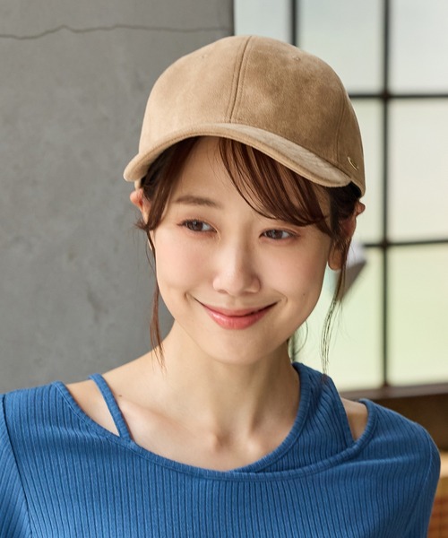 Honeys（ハニーズ）の「スエードキャップ（キャップ・レディース・ブラウン/ベージュ・FREE）」の7枚目の写真