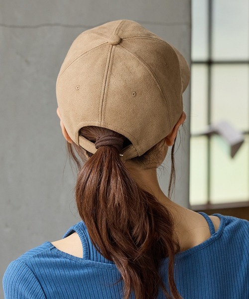 Honeys（ハニーズ）の「スエードキャップ（キャップ・レディース・ブラウン/ベージュ・FREE）」の10枚目の写真