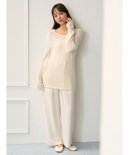 セール】スノーロングパンツ（ルームウェア/パジャマ）｜gelato pique