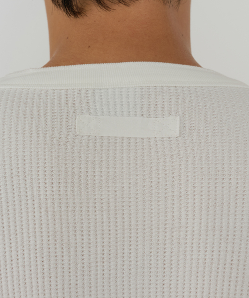 B.C STOCK(ベーセーストック)の「【ANTS & ELEPHANTS】ワッフル ヘンリーネック ロングスリーブTシャツ(Tシャツ/カットソー・メンズ・ホワイト/チャコールグレー/ブルー系その他・MEDIUM/LARGE)」の13枚目の写真