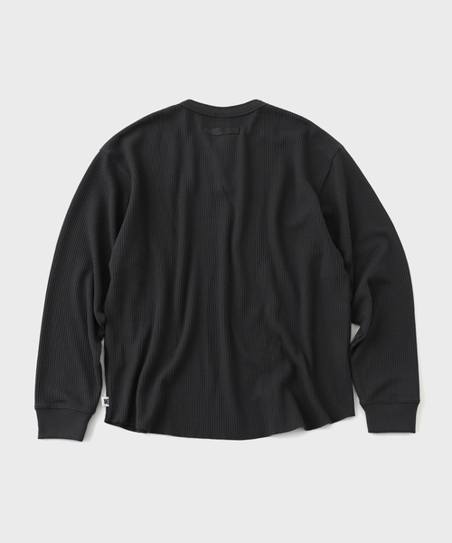B.C STOCK(ベーセーストック)の「【ANTS & ELEPHANTS】ワッフル ヘンリーネック ロングスリーブTシャツ(Tシャツ/カットソー・メンズ・ホワイト/チャコールグレー/ブルー系その他・MEDIUM/LARGE)」の9枚目の写真