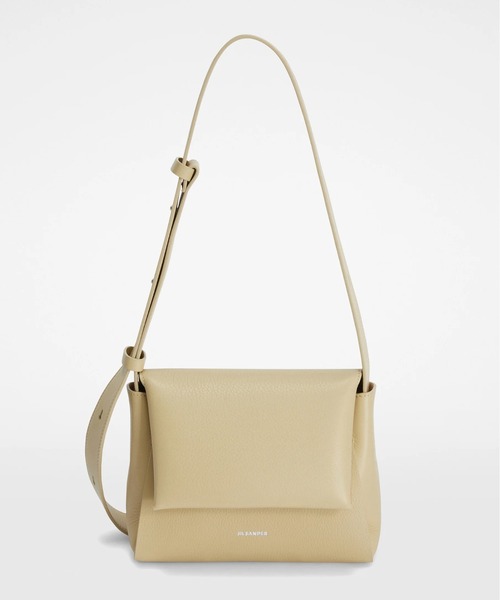 JIL SANDER ベージュ ショルダーバッグ ENVELOPE MESSENGER MINI（ショルダーバッグ）｜JIL SANDER（ジル