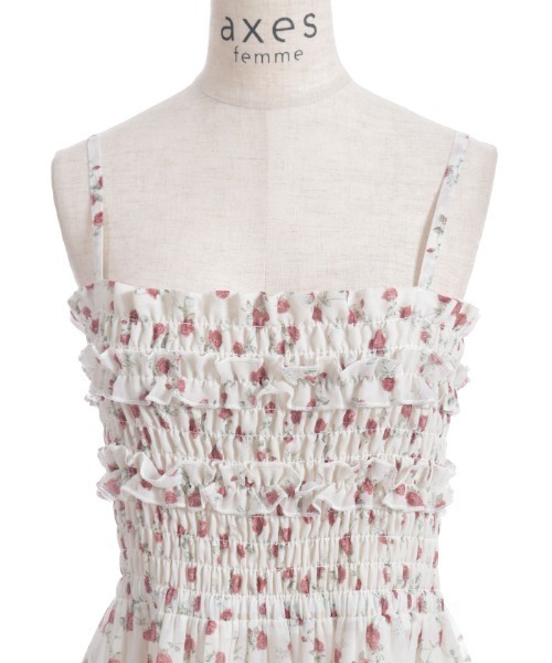 セール】小花柄ブラウス×ワンピースセット（ワンピース）｜axes femme