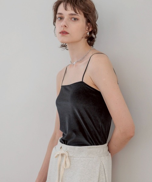 bijorie】ベロア カップ付きキャミソール／NEW BASIC series