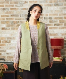 Jocomomola（ホコモモラ）の「Encaje de Animal フラワーレースジレ（ベスト）」