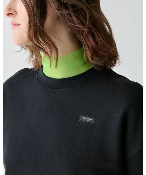 kate spade new york（ケイトスペード ニューヨーク）の「サム アイコン ロゴ スウェットシャツ（スウェット・レディース・ブラック・SMALL/MEDIUM）」の2枚目の写真