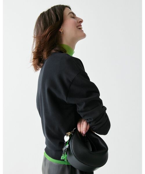 kate spade new york（ケイトスペード ニューヨーク）の「サム アイコン ロゴ スウェットシャツ（スウェット・レディース・ブラック・SMALL/MEDIUM）」の4枚目の写真
