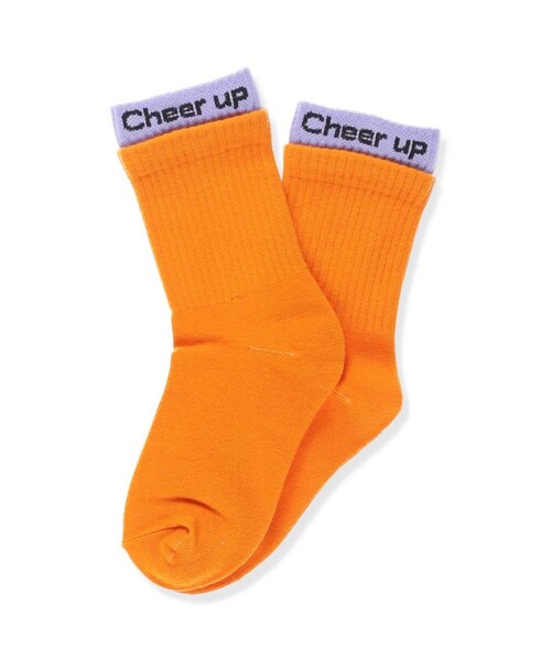 BRANSHES(ブランシェス)の「配色リブソックス(ソックス/靴下・キッズ・オレンジ/クリーム/ブラック・16-18cm/13-15cm/19-21cm)」の1枚目の写真