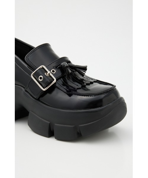 SLY（スライ）の「CHUNKY SOLE 2WAY LOAFER チャンキーソール ツーウェイ ローファー 秋服 冬服（ローファー・レディース・ブラック・SMALL/MEDIUM/LARGE）」の8枚目の写真