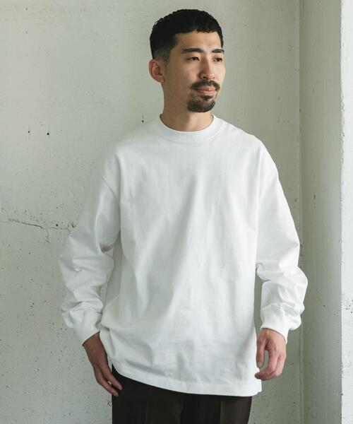 URBAN RESEARCH DOORS（アーバンリサーチドアーズ）の「10.5オンス ヘビーウェイトロングスリーブTシャツ（Tシャツ/カットソー・メンズ・グレー系その他/ブラック/パープル/ホワイト・MEDIUM/LARGE）」の5枚目の写真