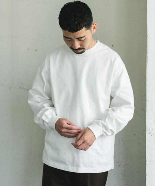 URBAN RESEARCH DOORS（アーバンリサーチドアーズ）の「10.5オンス ヘビーウェイトロングスリーブTシャツ（Tシャツ/カットソー・メンズ・グレー系その他/ブラック/パープル/ホワイト・MEDIUM/LARGE）」の6枚目の写真