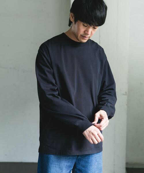 URBAN RESEARCH DOORS（アーバンリサーチドアーズ）の「10.5オンス ヘビーウェイトロングスリーブTシャツ（Tシャツ/カットソー・メンズ・グレー系その他/ブラック/パープル/ホワイト・MEDIUM/LARGE）」の11枚目の写真