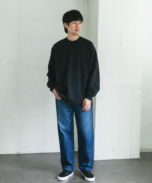 URBAN RESEARCH DOORS（アーバンリサーチドアーズ）の「10.5オンス ヘビーウェイトロングスリーブTシャツ（Tシャツ/カットソー・メンズ・グレー系その他/ブラック/パープル/ホワイト・MEDIUM/LARGE）」の12枚目の写真