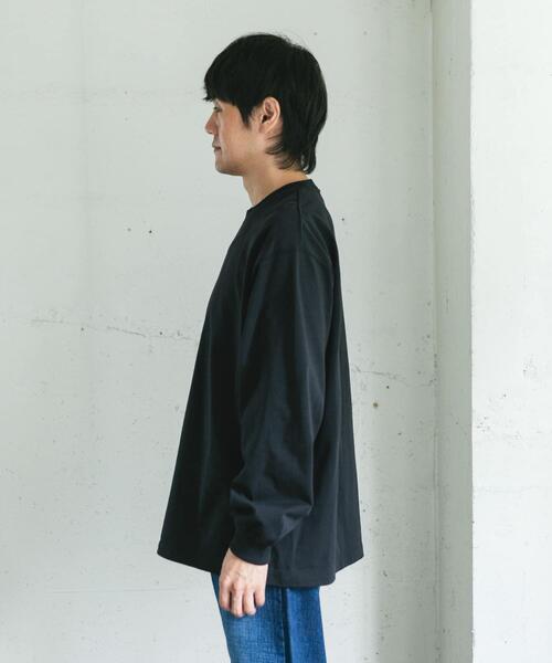 URBAN RESEARCH DOORS（アーバンリサーチドアーズ）の「10.5オンス ヘビーウェイトロングスリーブTシャツ（Tシャツ/カットソー・メンズ・グレー系その他/ブラック/パープル/ホワイト・MEDIUM/LARGE）」の18枚目の写真