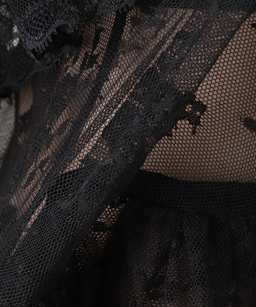 EDIT. FOR LULU(エディットフォールル)の「【YUHAN WANG/ユハン ワン】lace trimmed maxi skirt(スカート・レディース・ブラック・FREE)」の19枚目の写真