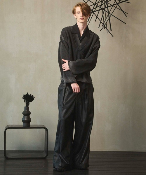 メゾンスペシャル アーティフィシャルレザーワイドパンツ 00 Artificial Leather Wide Pants
