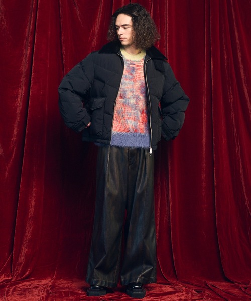 MAISON SPECIAL（メゾンスペシャル）の「《UNISEX》Artificial Leather Pin-Tuck Wide Pants/アーティフィシャルレザーピンタックワイドパンツ【MAISON SPECIAL/メゾンスペシャル】（その他パンツ・メンズ・ダークブラウン/ダークブラック・0/1/2）」の19枚目の写真