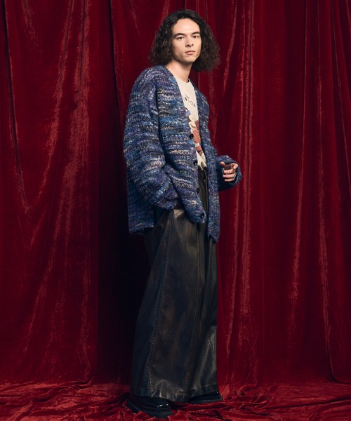 MAISON SPECIAL（メゾンスペシャル）の「《UNISEX》Artificial Leather Pin-Tuck Wide Pants/アーティフィシャルレザーピンタックワイドパンツ【MAISON SPECIAL/メゾンスペシャル】（その他パンツ・メンズ・ダークブラウン/ダークブラック・0/1/2）」の16枚目の写真