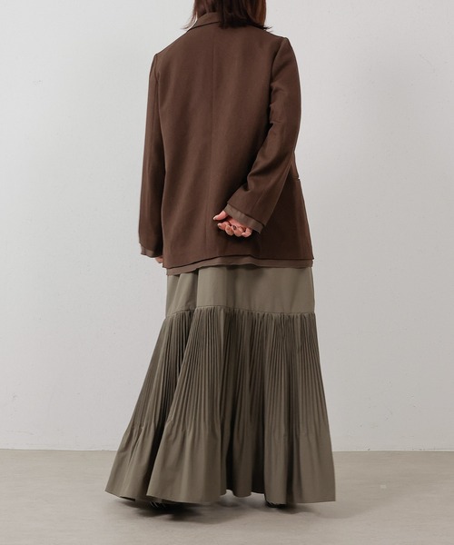 en CAnAF（エンカナフ）の「ツイルダブルジャケット（テーラードジャケット・レディース・ブラック/ブラウン・フリー）」の12枚目の写真