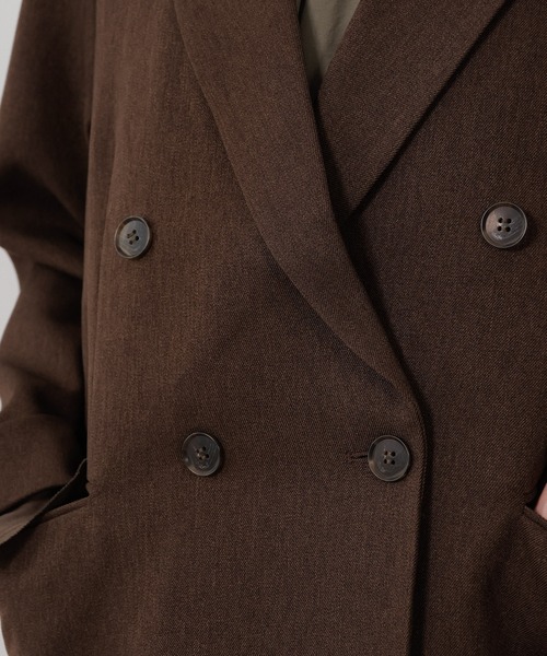 en CAnAF（エンカナフ）の「ツイルダブルジャケット（テーラードジャケット・レディース・ブラック/ブラウン・フリー）」の20枚目の写真