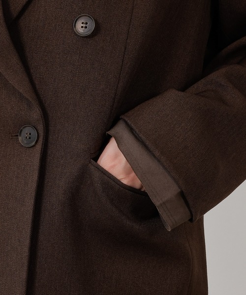 en CAnAF（エンカナフ）の「ツイルダブルジャケット（テーラードジャケット・レディース・ブラック/ブラウン・フリー）」の21枚目の写真