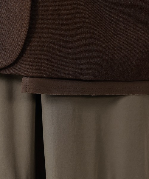 en CAnAF（エンカナフ）の「ツイルダブルジャケット（テーラードジャケット・レディース・ブラック/ブラウン・フリー）」の22枚目の写真