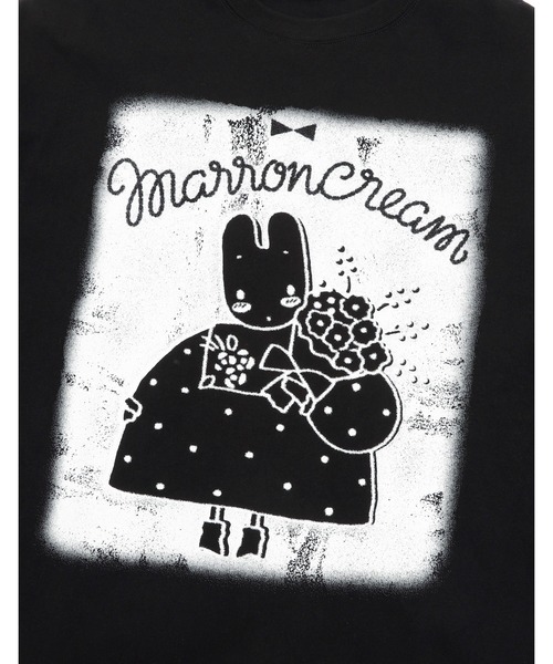 Little sunny bite(リトルサニーバイト)の「《Little Sunny Bite》MARRONCREAM x little sunny bite big tee(Tシャツ/カットソー・レディース・ピンク/ブラック/ホワイト・MEDIUM/SMALL)」の14枚目の写真