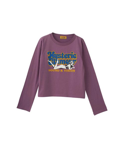 じゅんヒステリックグラマーガールブラックパープルTシャツワンピース じゅんヒステリックグラマーガールブラックパープルTシャツ