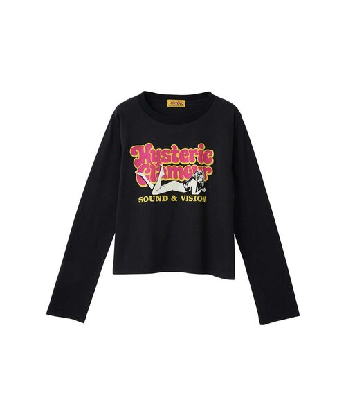HYSTERIC GLAMOUR（ヒステリックグラマー）の「SOUND&VISION Tシャツ（Tシャツ/カットソー・レディース・ブラック/ホワイト/パープル・FREE）」の2枚目の写真