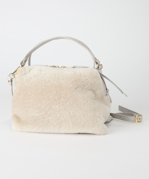 RIPANI(リパーニ)の「【RIPANI】ムートンレザーBAG(ハンドバッグ・レディース・ライトブラウン/ライトベージュ・フリー)」の12枚目の写真