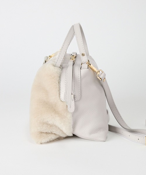 RIPANI(リパーニ)の「【RIPANI】ムートンレザーBAG(ハンドバッグ・レディース・ライトブラウン/ライトベージュ・フリー)」の13枚目の写真