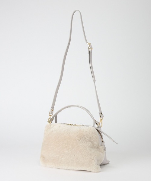 RIPANI(リパーニ)の「【RIPANI】ムートンレザーBAG(ハンドバッグ・レディース・ライトブラウン/ライトベージュ・フリー)」の16枚目の写真