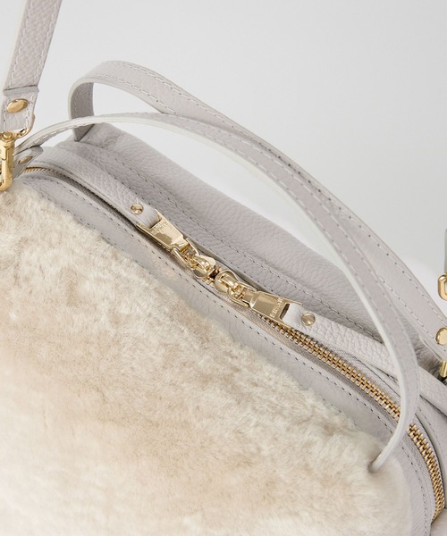 RIPANI(リパーニ)の「【RIPANI】ムートンレザーBAG(ハンドバッグ・レディース・ライトブラウン/ライトベージュ・フリー)」の21枚目の写真