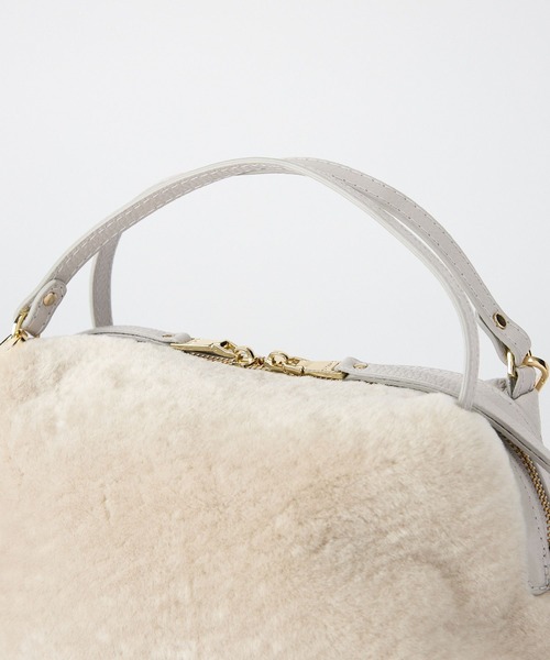 RIPANI(リパーニ)の「【RIPANI】ムートンレザーBAG(ハンドバッグ・レディース・ライトブラウン/ライトベージュ・フリー)」の22枚目の写真